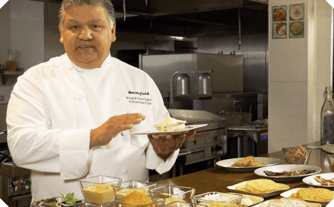 Chef Frank Talking Eggs Benedict