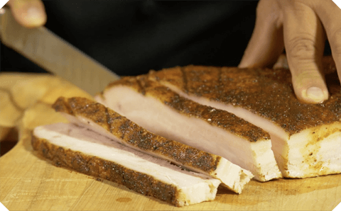 Chef Frank Talking Pork Belly Carving