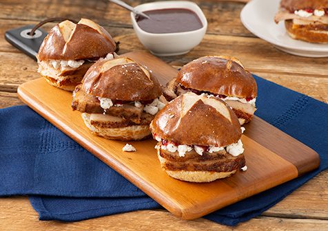 Ancho Crusted Pork Belly Sliders