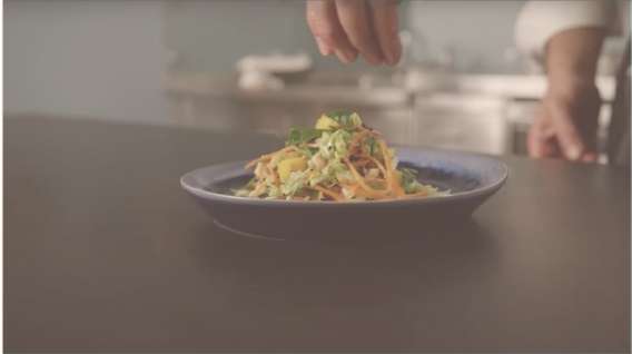 Singapore Slaw with Smoked Ham*