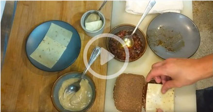 Black Angus Patty Melt with Bacon-Tomato Jam