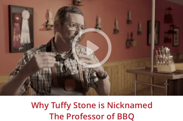 Why Tuffy Stone is nicknamed "The Professor" of BBQ