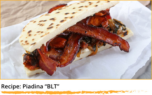 Recipe: Piadina "BLT"